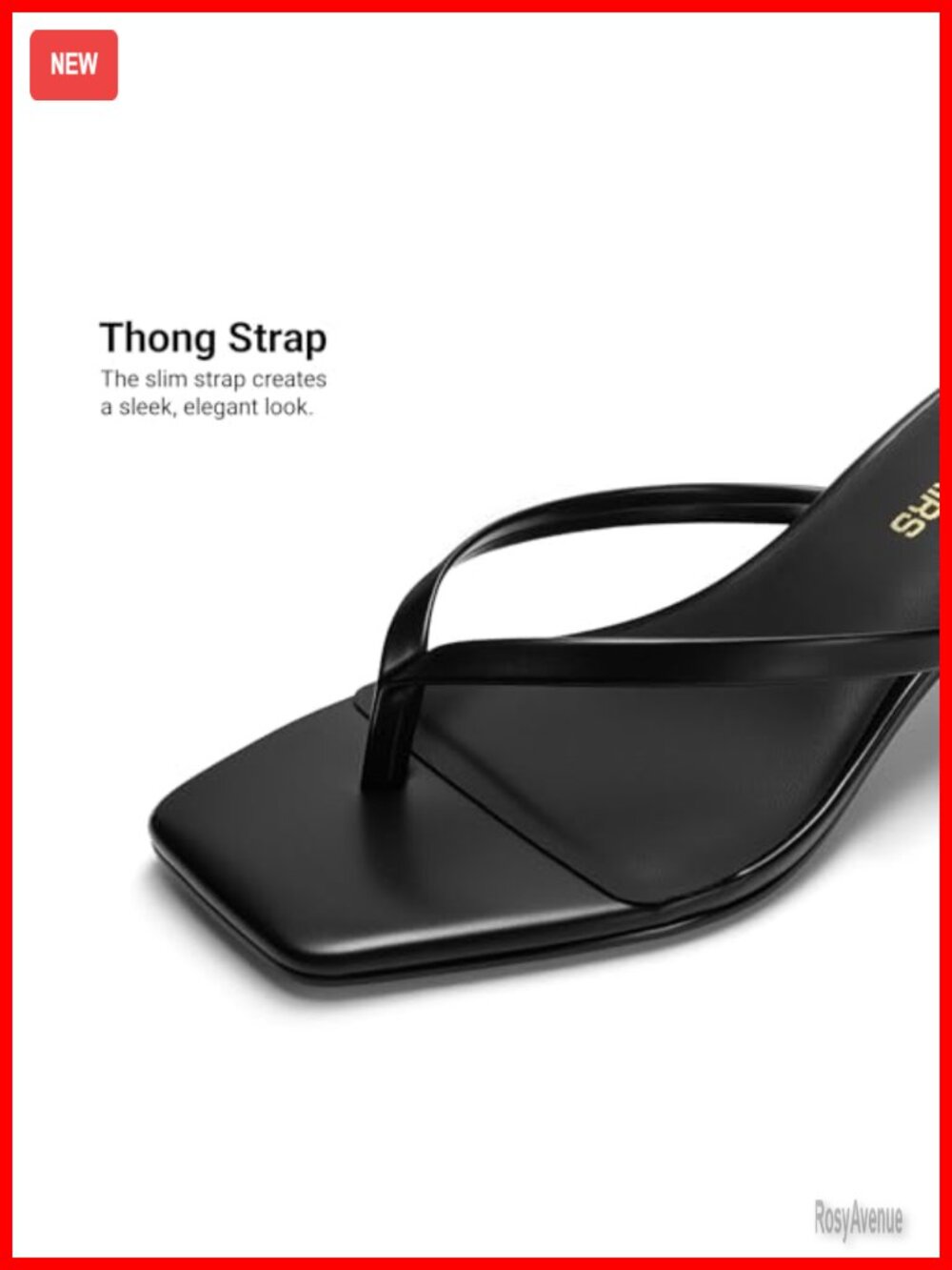 Faux Leather Kitten Heel Flip Flop Sandal Slip On Thong Heel - Picture 4 of 6